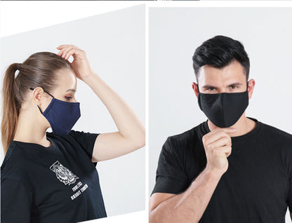 Generise Reusable Adjustable Face Mask with Filter Pocket and PM 2.5 Filter- Unisex- Black