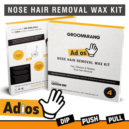 Groomarang Adios Nose Hair Removal Wax Kit