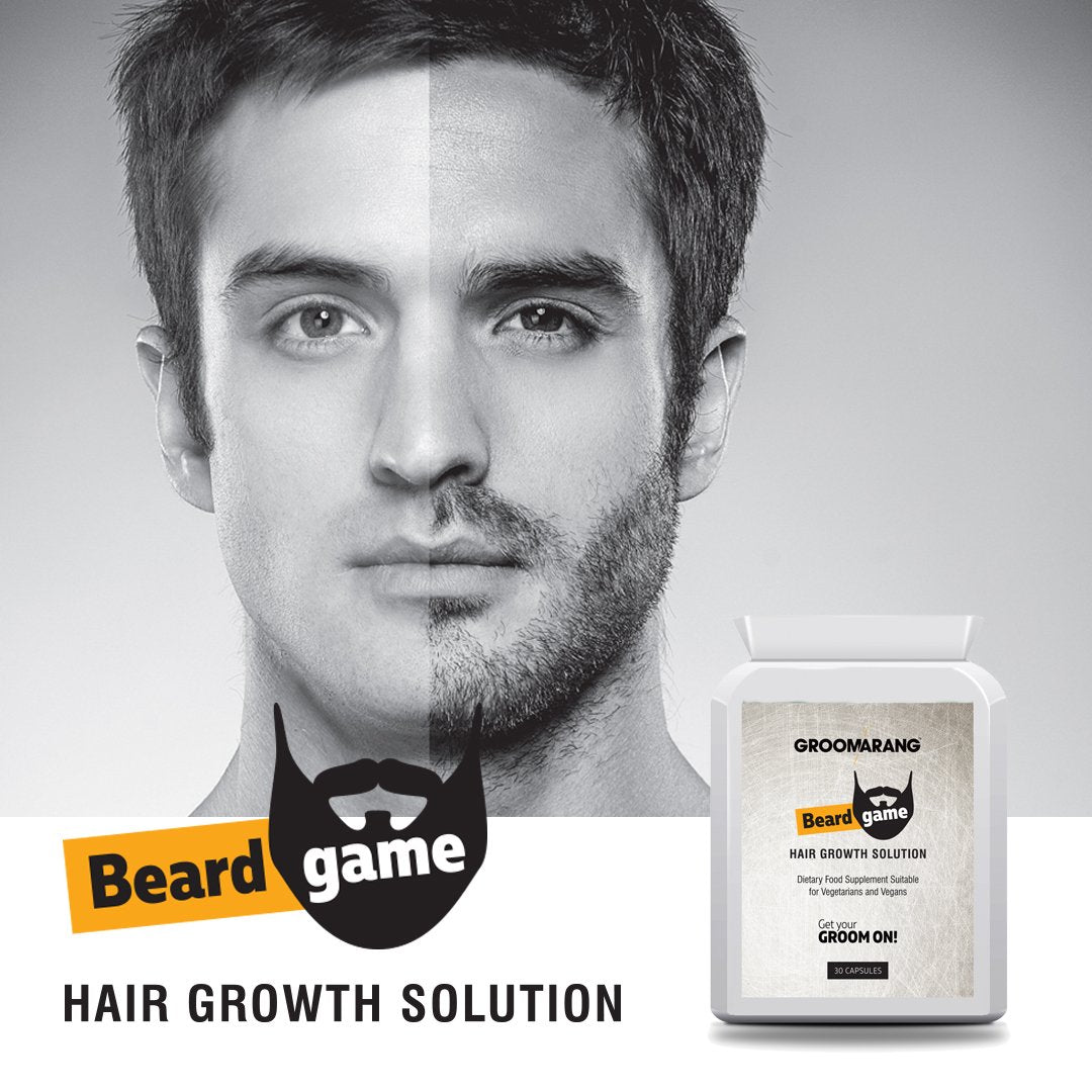 Groomarang ‘Beard Game’ Beard Growth Tablets