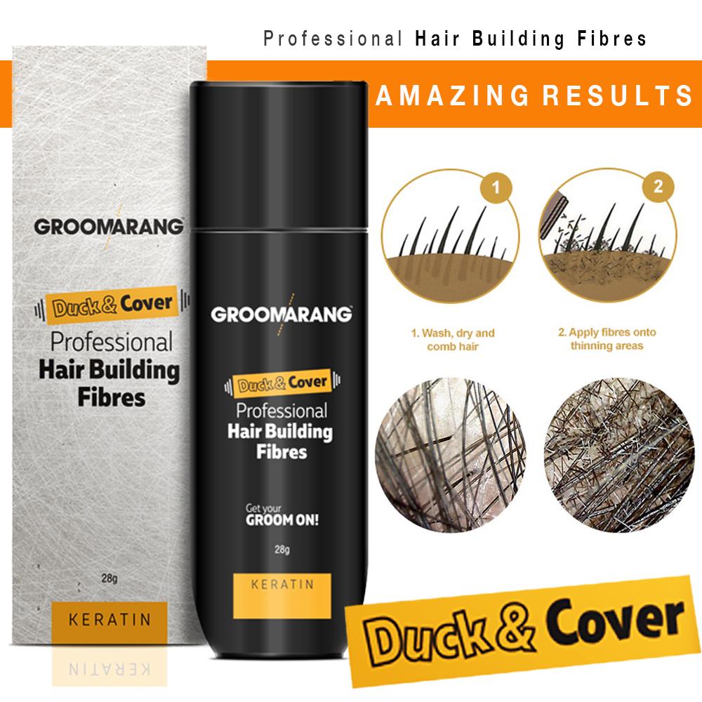 Groomarang Duck & Cover Professional Keratin Hair Building Fibres 28g