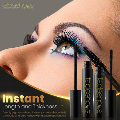 Fablashous 3D Thickening and Lengthening Black Natural Green Tea Fibre Lash Mascara