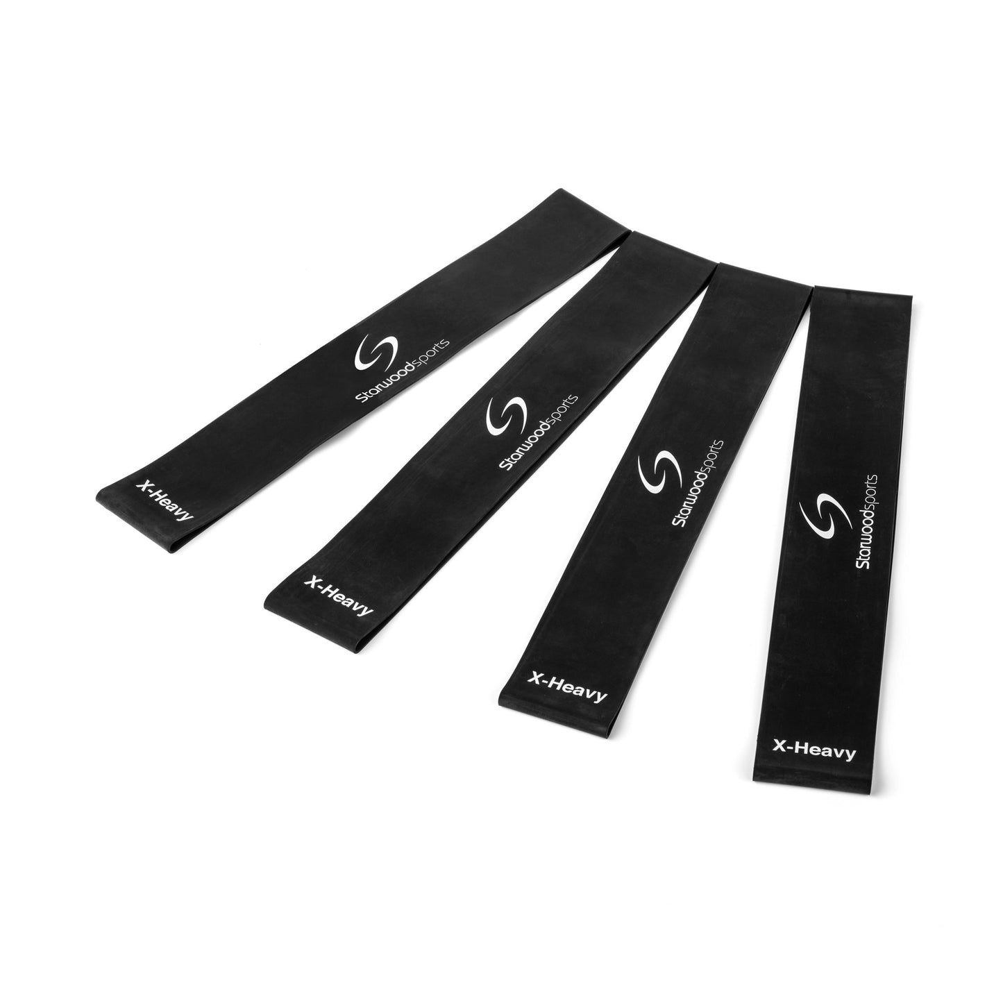 Generise Gym 4 Loop Bands- Heavy - Black