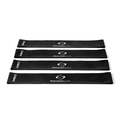 Generise Gym 4 Loop Bands- Heavy - Black