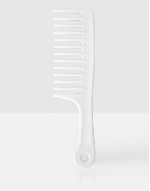Glamza Big Wide Tooth Comb - White