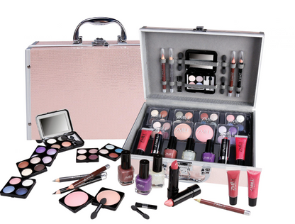 42pc Eye Catcher Vanity Case - Light Pink Case