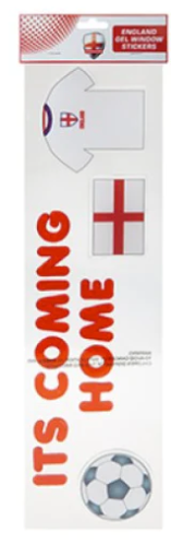 Generise 15 X 55CM ENGLAND GEL WINDOW STICKER "ITS COMING HOME"