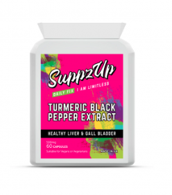 SUPPZUP - TURMERIC BLACK PEPPER 500MG - 60 CAPSULES