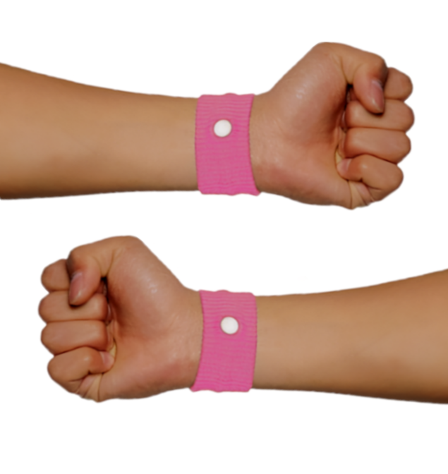 Travel Sickness Bands - Black or Pink