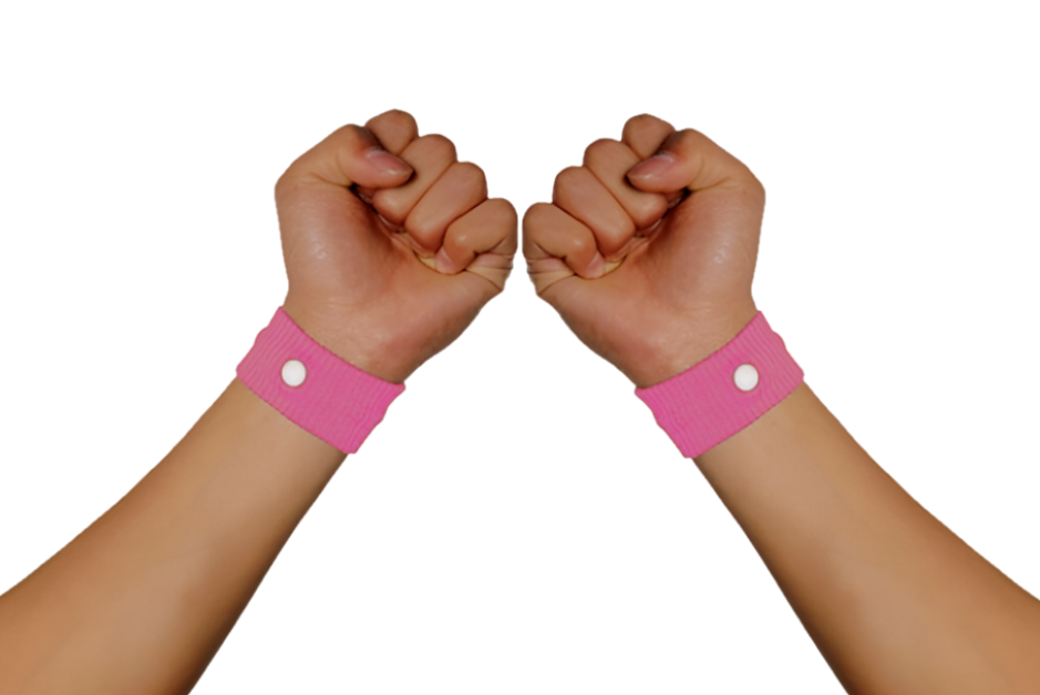 Travel Sickness Bands - Black or Pink