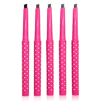 Maxdona Professional Retractable Eyebrow Pencils - Pink Case