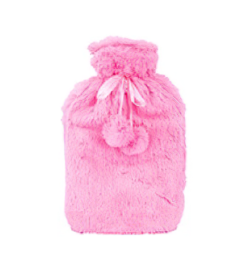 Generise 2 Litre Hot Water Bottle with Plush Cover RANDOM COLOUR