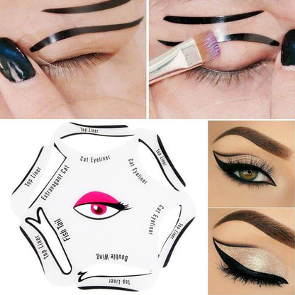 Glamza Cat Eyeliner 6 in 1 Stencil