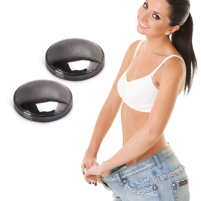 Glamza 2 in 1 Black Ear and Magnetic Slimming Studs