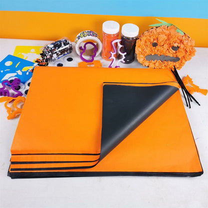 Halloween Crepe Paper Black Orange