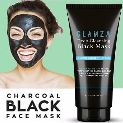 GLAMZA Deep Cleansing Black Mask - Blackhead Removing Peel off Mask 50g