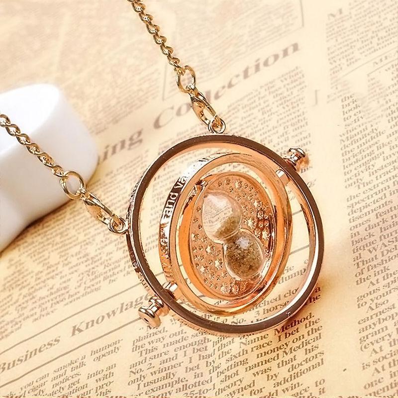 Harry Potter Inspired 'Sands of Time' Necklaces in Gold Colour