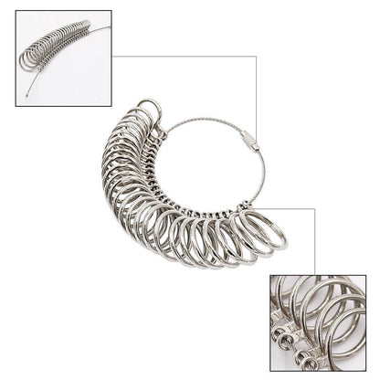 Metallic 26pc Ring Size Measure