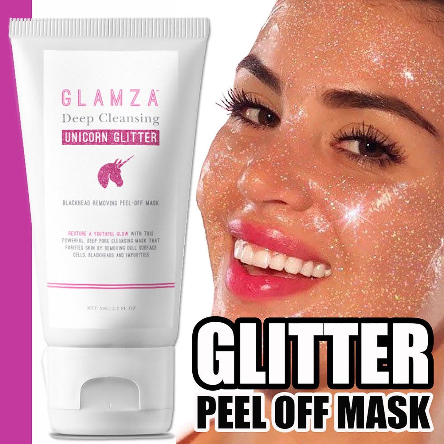 Glamza Deep Cleansing Unicorn Glitter Face Peel