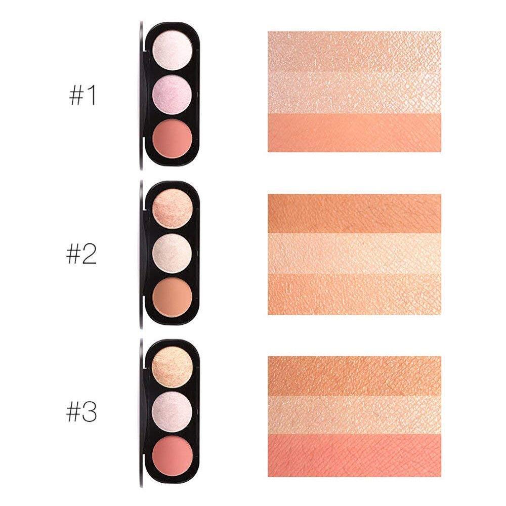 Focallure Triple Colour Blush & Highlighter Palette - Cruelty Free!