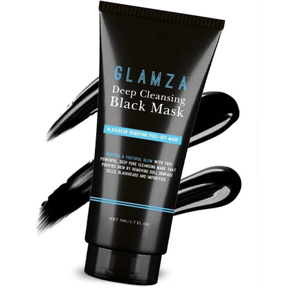 GLAMZA Deep Cleansing Black Mask - Blackhead Removing Peel off Mask 50g