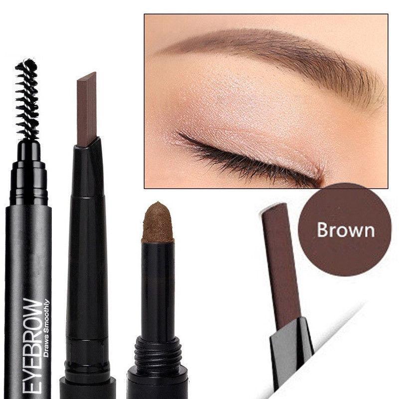 3 In 1 Smooth Stereo Eyebrow Pen - Brush, Powder & Pen