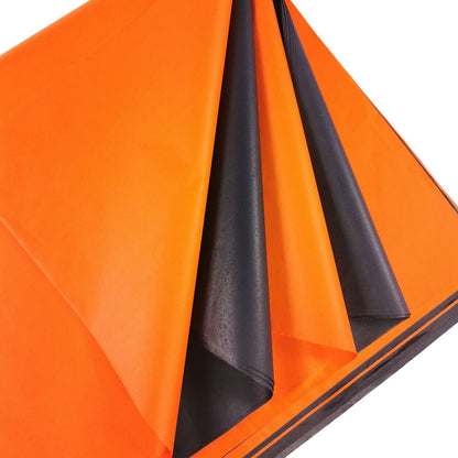 Halloween Crepe Paper Black Orange