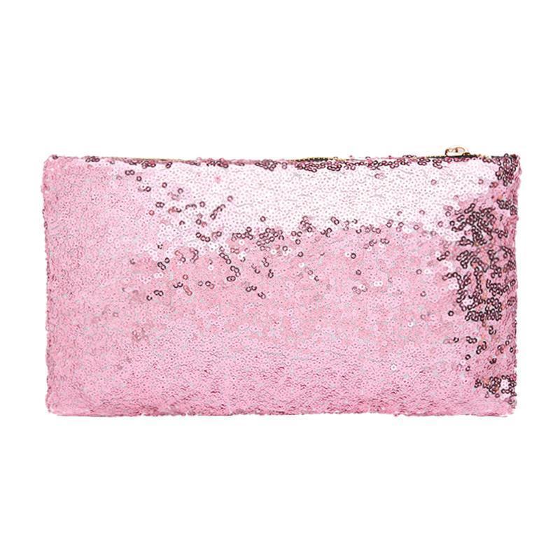 Glamza Dazzling Sequin Hand and Makeup Bag