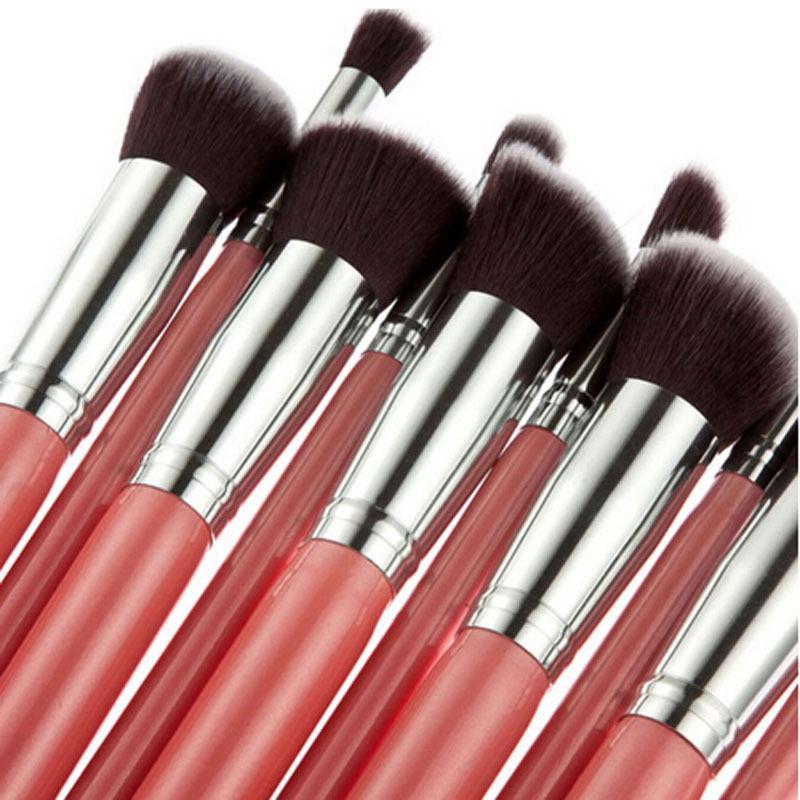 Glamza 10pc Pink Brush Set