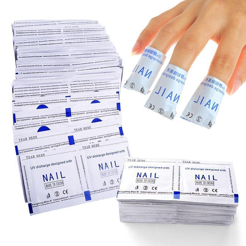 Gel Nail Polish Foil Removal Wraps x200