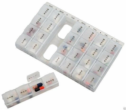 Weekly Pill Box Daily Supplement Organiser