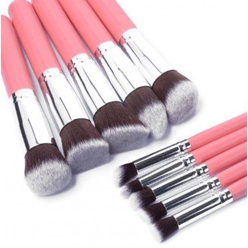 Glamza 10pc Pink Brush Set