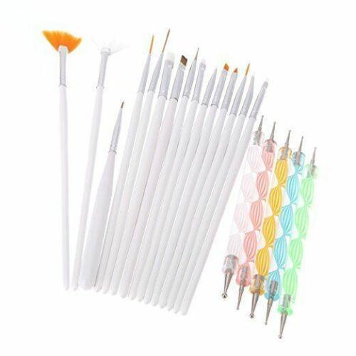 Glamza Nail Art 20pc Dotting & Brush Set