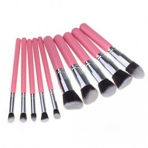 Glamza 10pc Pink Brush Set