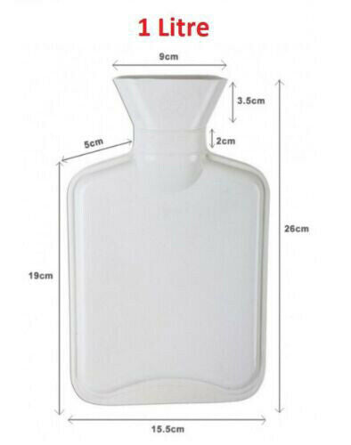 Generise 1 Litre Hot Water Bottle RANDOM COLOUR